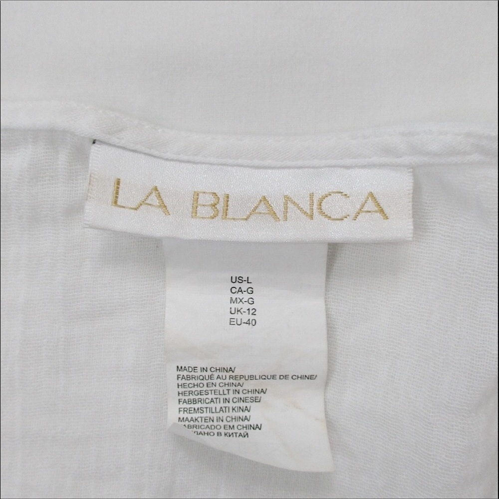 LA BLANCA Swimsuit Cover Up Like New Size Large - Picture 7 of 8